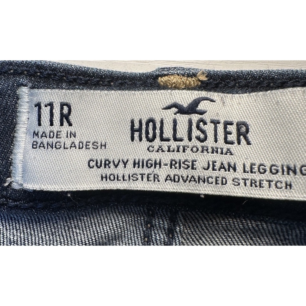 Hollister Jeans Women's Size30x28 Curvy High-Rise Legging Stretch 2 Back Pockets - Picture 3 of 11